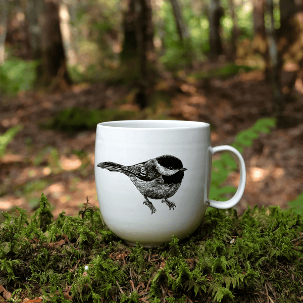 Tasse en porcelaine La Mésange - arloca