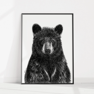 Affiche L'Ours noir 8"x10" - arloca