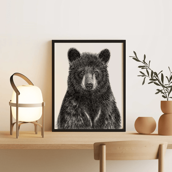 Affiche L'Ours noir 8"x10" - arloca