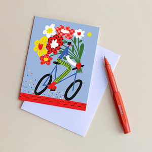 Carte de souhaits Tour de fleurs - arloca