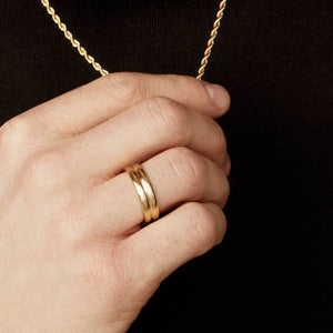 Bague Lou en or pour homme.