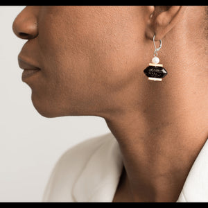 Boucles d'oreilles Honolulu noires - arloca