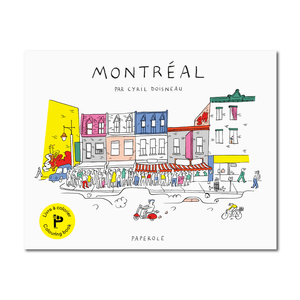 Livre à colorier sur Montréal, Paperole