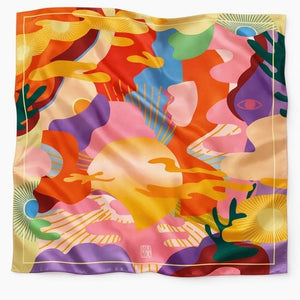 Foulard en soie Pike Sun - arloca