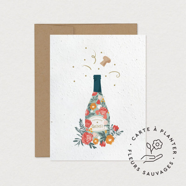Carte de souhaits plantable Cheers