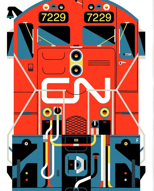 Affiche Locomotive no 7229