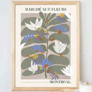 Affiche Marché aux fleurs - arloca