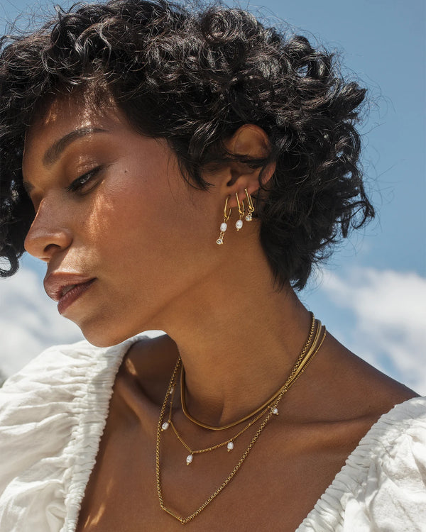 Boucles d'oreilles Zeta or - arloca
