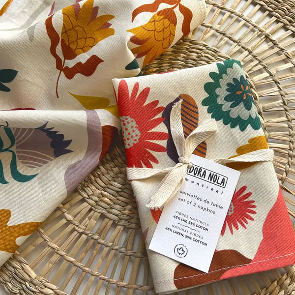 Ensemble de 2 serviettes de table Stories - arloca