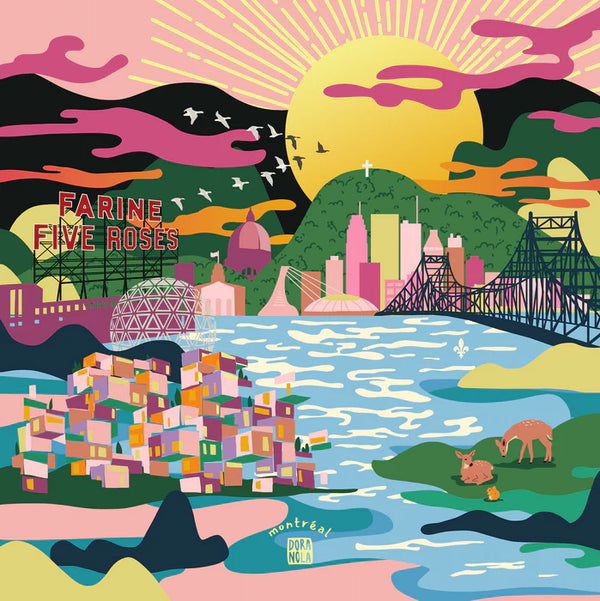 Foulard en soie Montréal 50 - arloca
