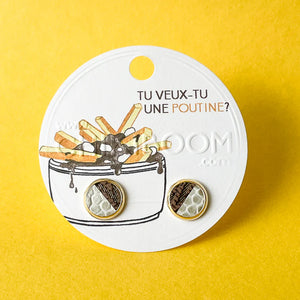 Boucles d'oreilles Poutine - arloca