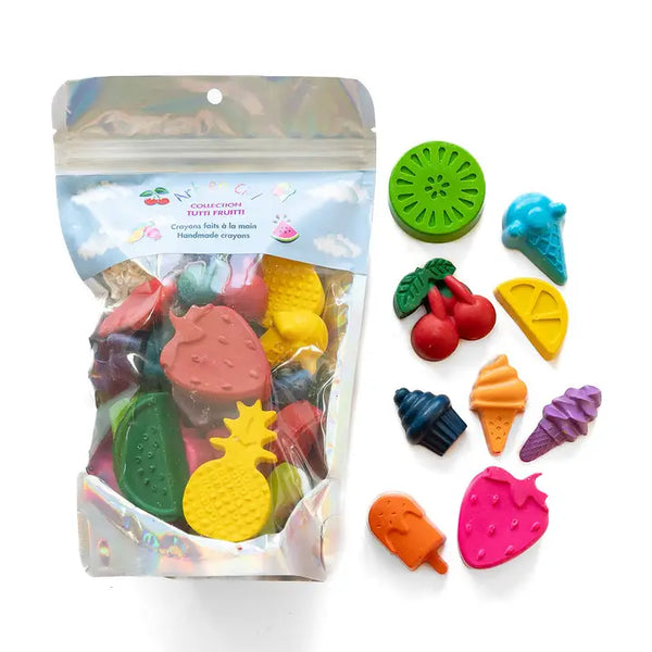Crayons faits à la maim Tutti-Fruitti - arloca
