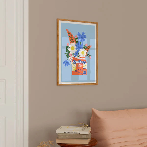 Affiche Bouquet Berlingot 100% Québec - arloca