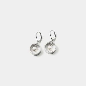 Boucles d'oreilles andrea argent et perle - arloca