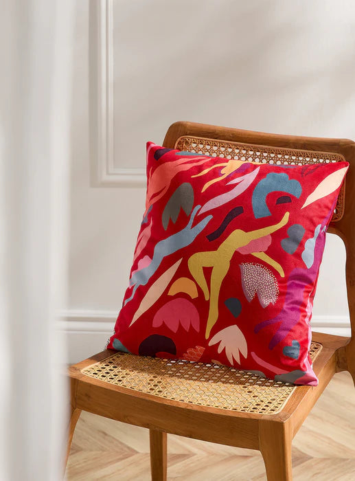 Housse de coussin en veloiurs Tout le long - arloca