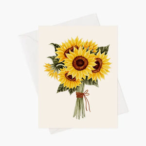 Carte de souhaits Bouquets de tournesols - arloca