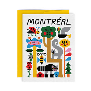 Carte de souhaits Montréal - Faune et flore - arloca