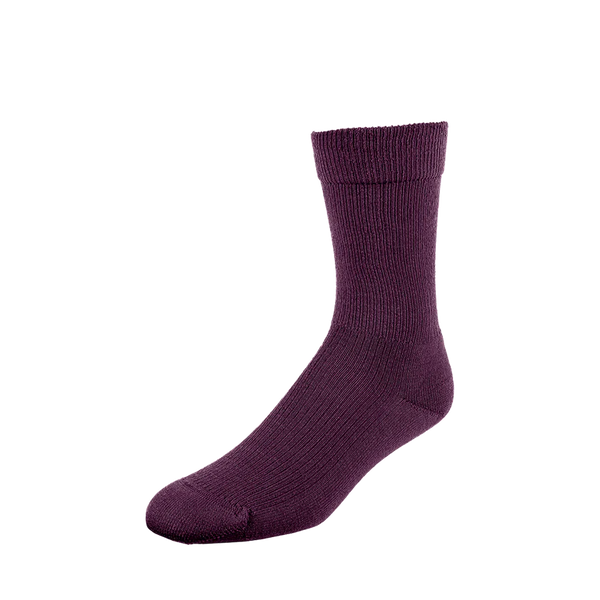 Bas mérinos mi-mollet violet - arloca