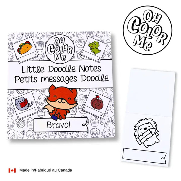 Mini livre de coloriage Petits messages Doodle - arloca