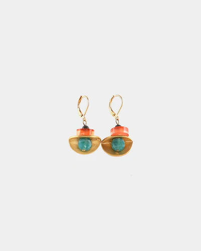 Boucles d'oreilles Mirzam tropique - arloca