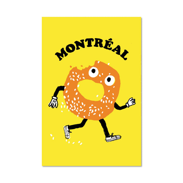 Carte postale Bagel - arloca