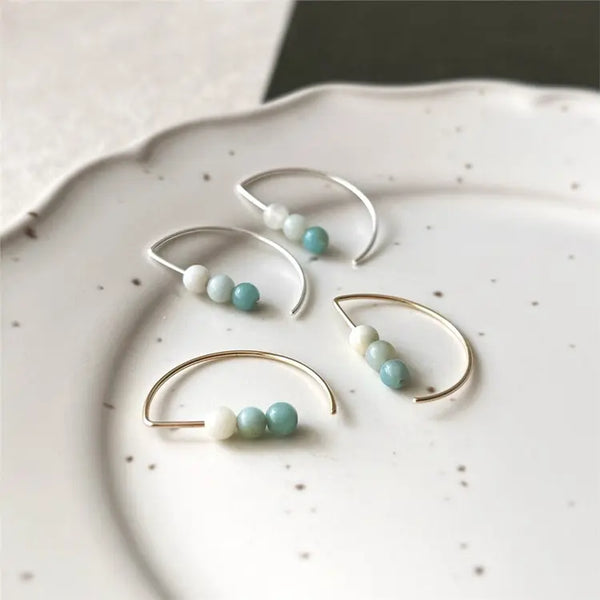 Boucles d'oreilles demi lune argent - arloca