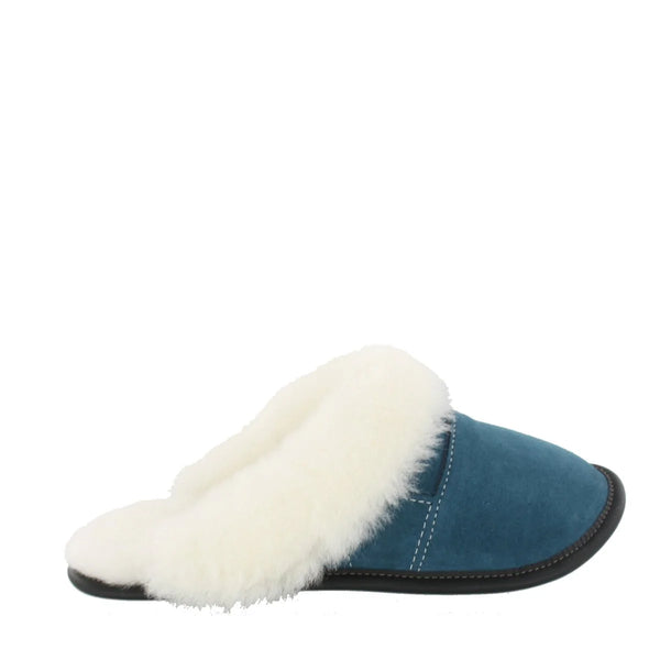Pantoufles pour femme Tête de mule Aqua - arloca