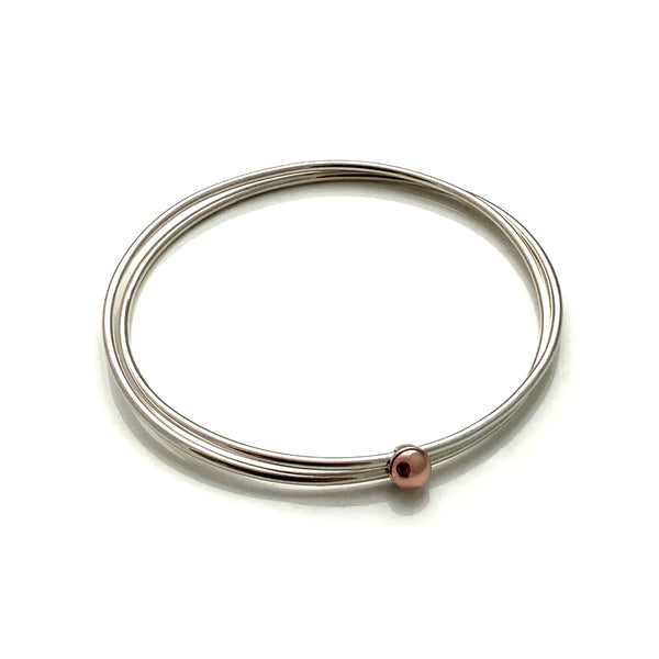 Bracelet double fils entremêlés - arloca