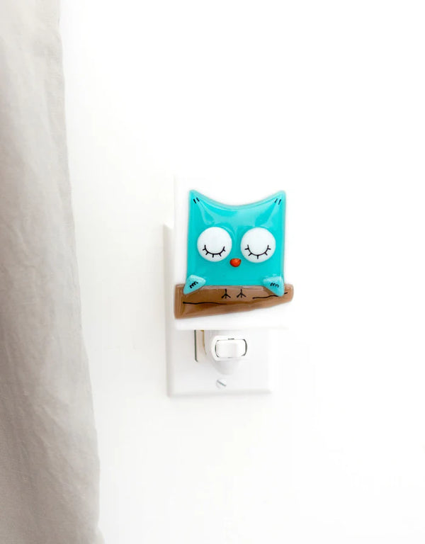 Veilleuse Petit hibou Turquoise