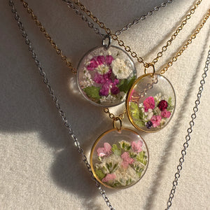 Collier bouquet rond 12mm Bouquet surprise - arloca