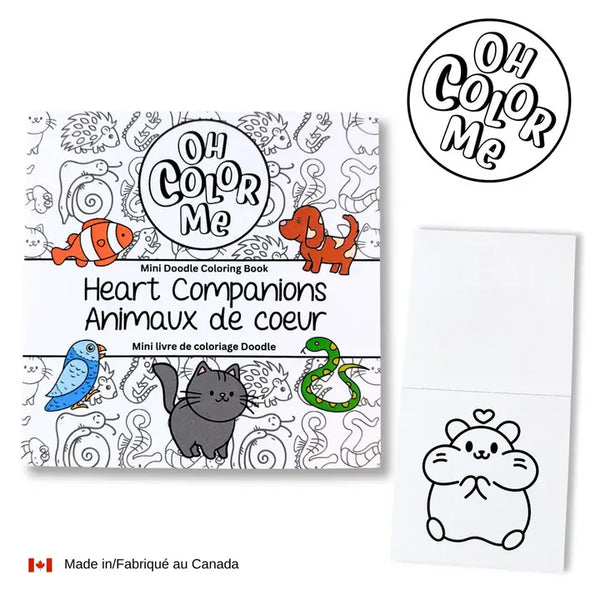 Mini live à colorier Animaux de coeur