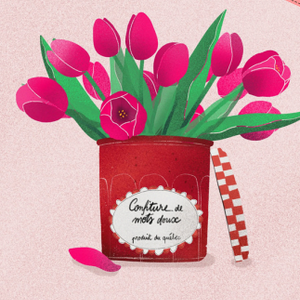 Carte de souhaits Confiture - arloca