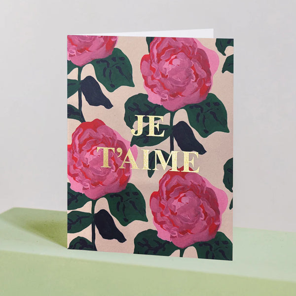 Carte de souhaits Roses mon amour