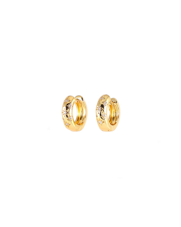 Boucles d'oreilles Starloop or - arloca