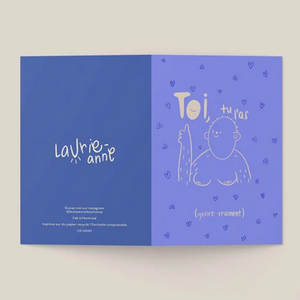 Carte de souhaits Toi et moi - arloca