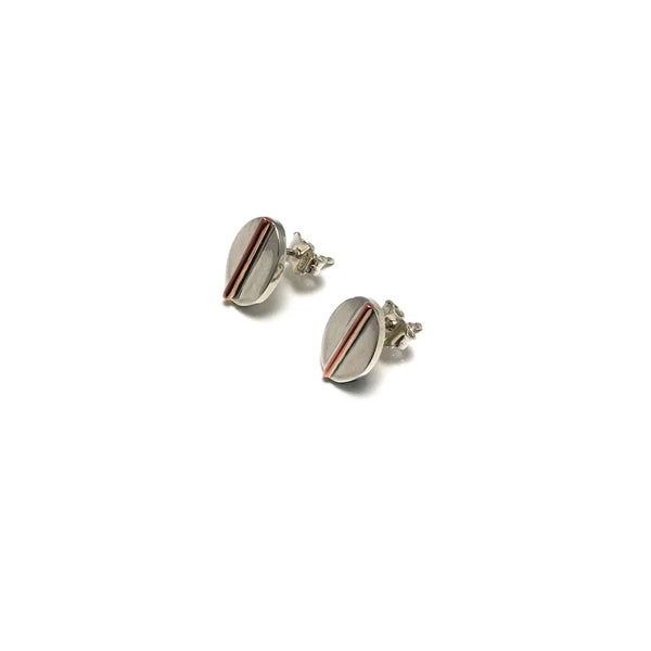 Boucles d'oreilles Verticale rondes