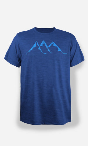 T-shirt Voie d'escalade Bleu chiné - arloca