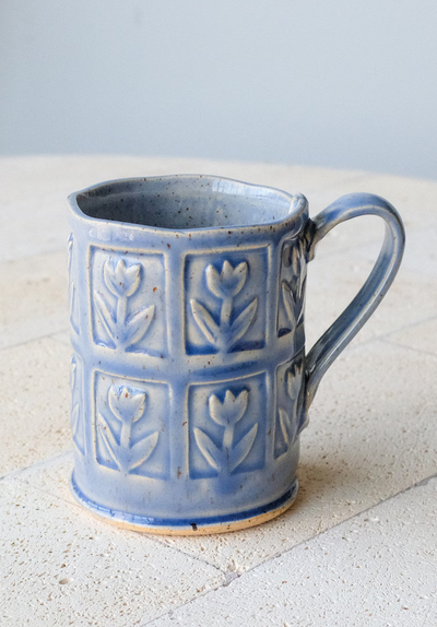 Grande tasse en céramique Florale