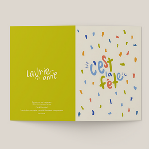 Carte de souhaits C'est ta fête - arloca