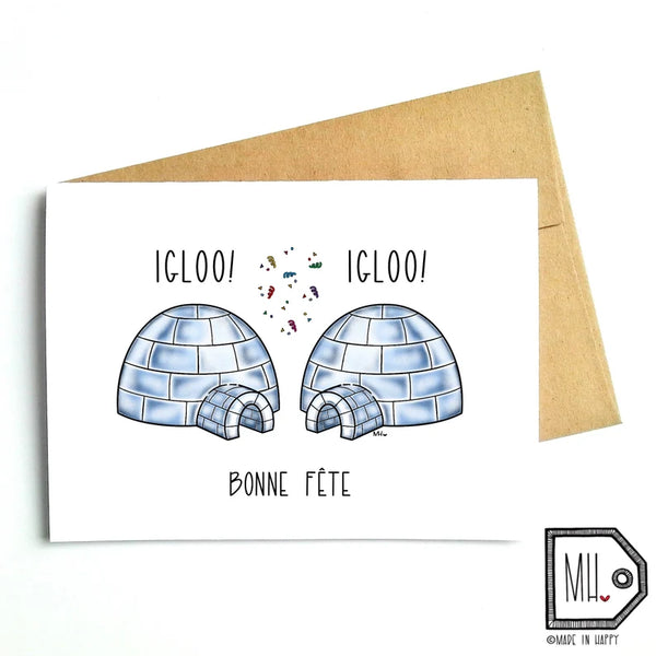 Carte de souhaits Igloo