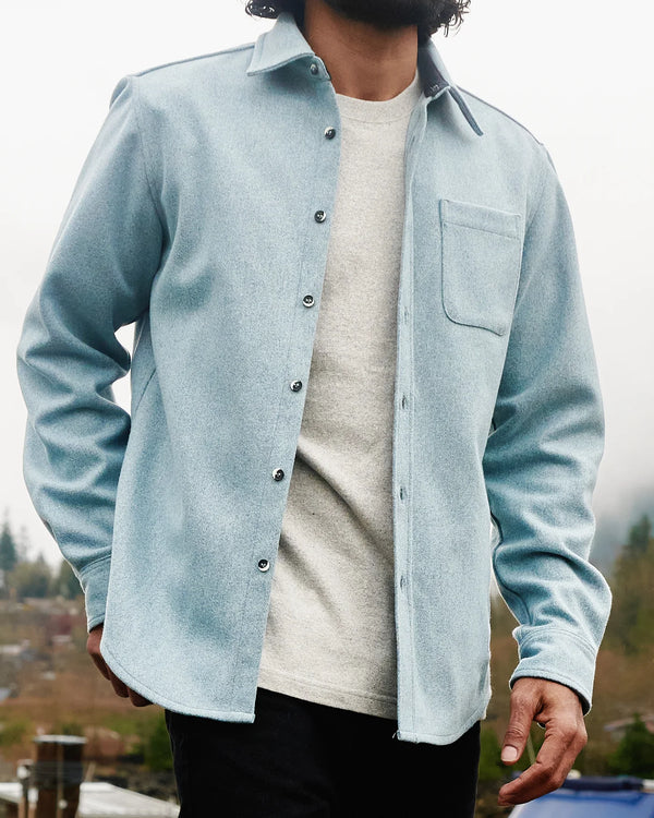 Chemise moderne en laine Melton Neptune