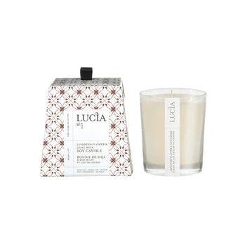 Bougie de soya Fleur de lin et lait de chèvre - arloca