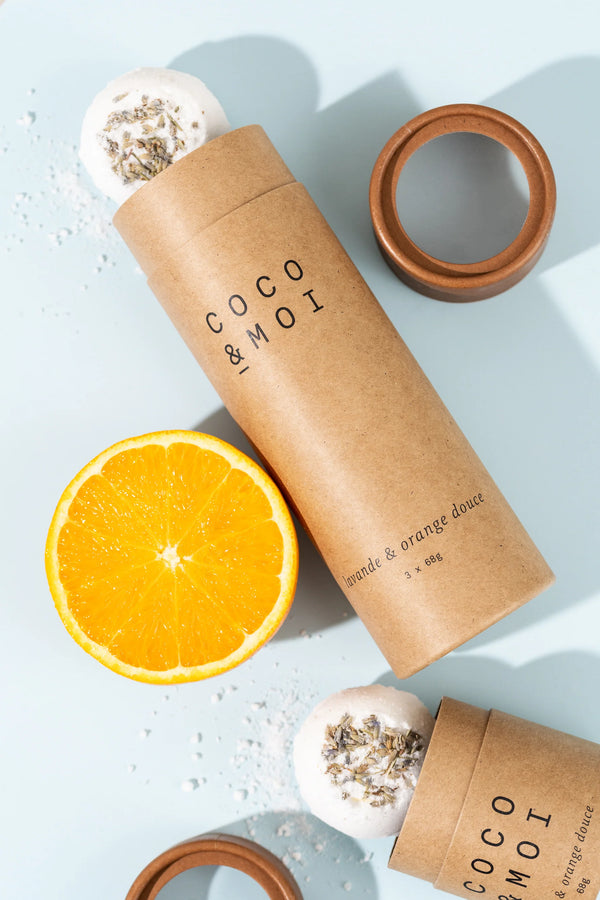 Trio Bombes de bain Lavande & Orange douce - arloca
