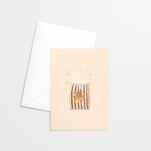 Carte de souhaits Popcorn - arloca