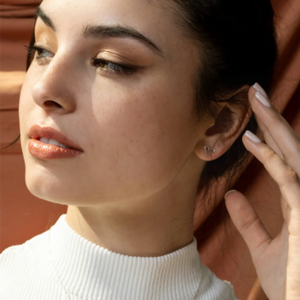 Boucles d'oreilles Coeur + Coeur - arloca