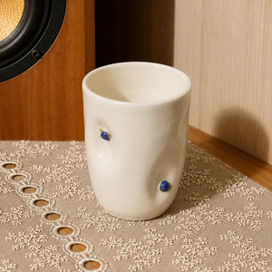 Taza de cerámica aciano