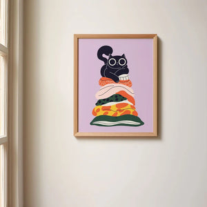 Affiche Montagne de couvertures 8"x10" - arloca
