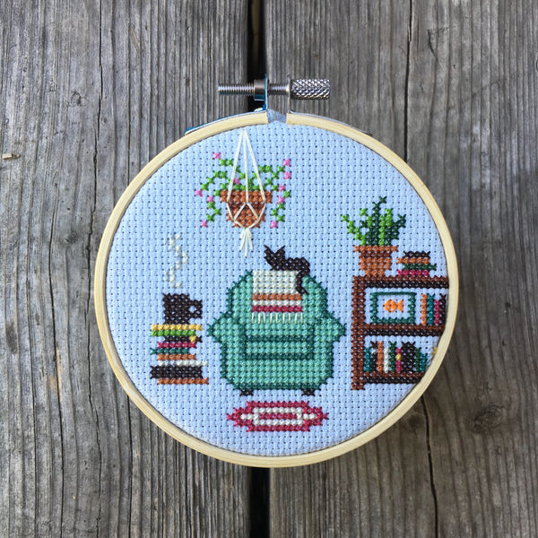 Kit à broder Coin de lecture - arloca