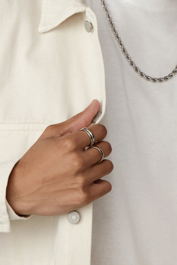 Bague Lou en argent pour homme - arloca