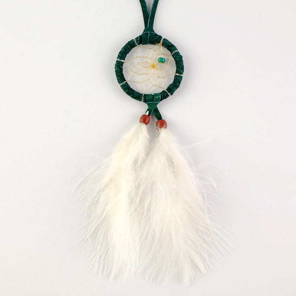 Capteur de rêve naturel vert 1,5 po
